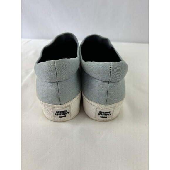 Opening Ceremony Cici Denim Slip On Sneakers Blue 8.5 39 - Picture 5 of 11
